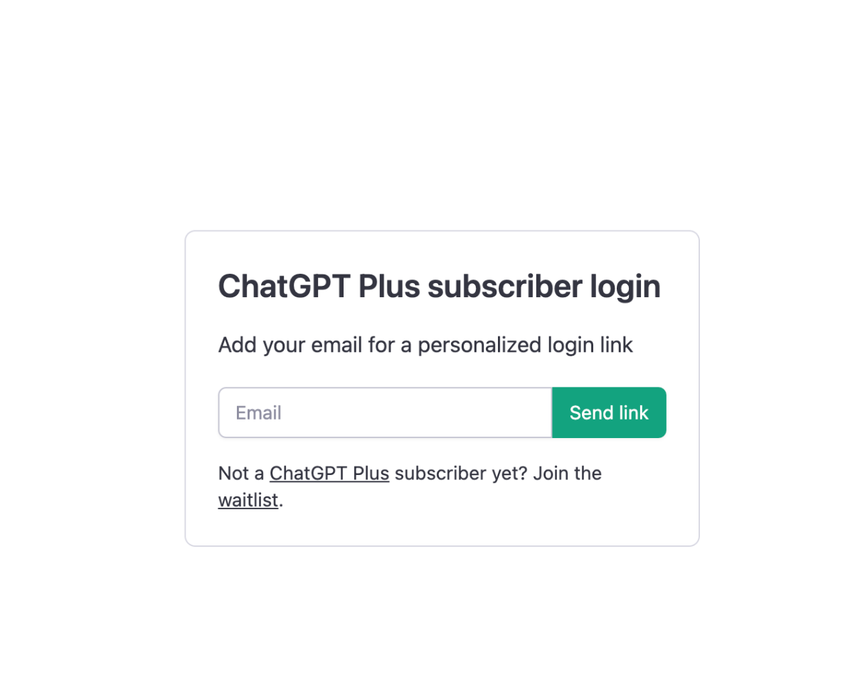 ChatGPT Plus的宕机福利