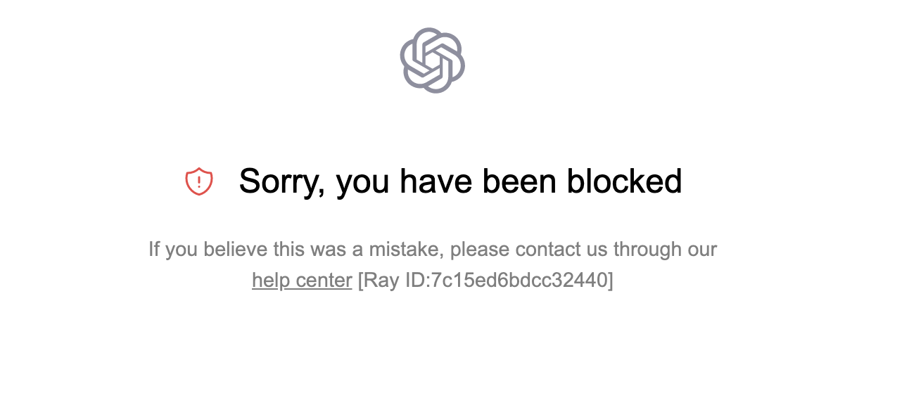Sorry，You have been blocked